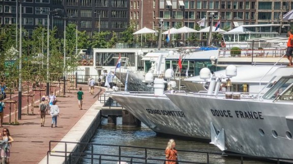 Riviercruise schepen in Amsterdam