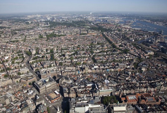 Amsterdam van boven